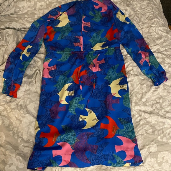 anthropologie blue bird dress Anthropologie | Dresses | Anthropologie Blue Bird Print Dress